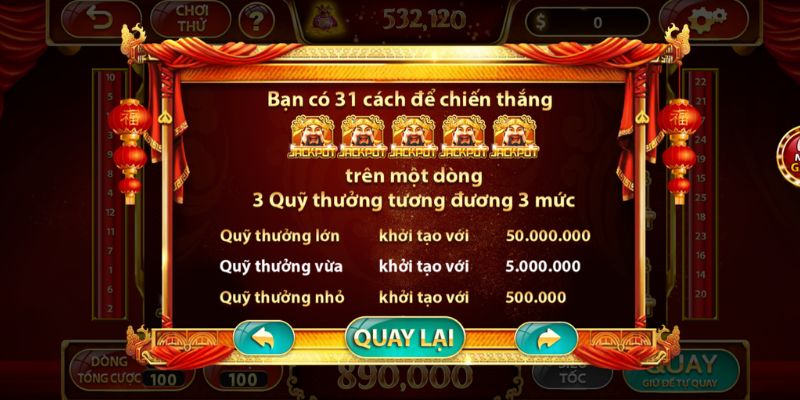 Nổ hũ thần tài trả thưởng cao và siêu nhanh